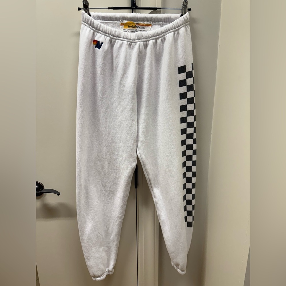 Aviator Nation Women’s Check Leg Sweatpants